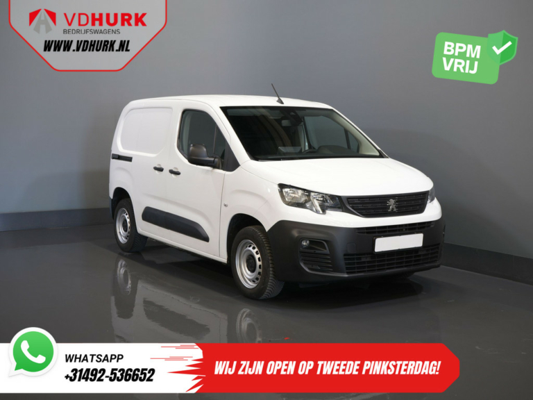 Peugeot Partner Van 1.5 HDI 100 ch BPM FREE ! NL Car/ 3 Pers./ Carplay/ Camera/ PDC/ Carpenter/ Cruise/ Airco