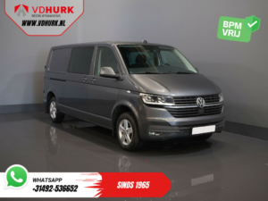 Volkswagen Transporter Van 2.0 TDI 150 к.с. DSG Aut. L2 DC Double Cab BPM БЕЗКОШТОВНО! LED/ Адапт.круїз/ Підігрів підставки/ Підігрів сидінь/ Carplay/ Камера/ PDC/ LMV/ Тренажер