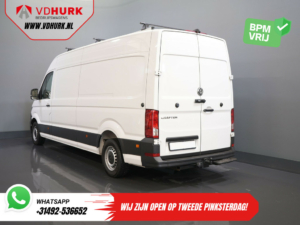 Volkswagen Crafter Bestelbus 35 2.0 TDI 180 pk L4H3 BPM VRIJ! RWD Tacho/ 270gr deuren/ 3.5T trekverm./ Navi/ Carplay/ Climate/ Camera/ Cruise/ Trekhaak