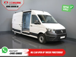 Volkswagen Crafter Bestelbus 35 2.0 TDI 180 pk L4H3 BPM VRIJ! RWD Tacho/ 270gr deuren/ 3.5T trekverm./ Navi/ Carplay/ Climate/ Camera/ Cruise/ Trekhaak