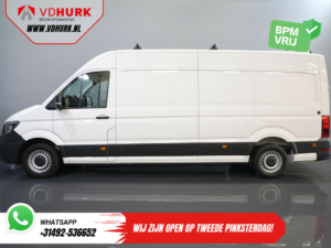 Volkswagen Crafter Bestelbus 35 2.0 TDI 180 pk L4H3 BPM VRIJ! RWD Tacho/ 270gr deuren/ 3.5T trekverm./ Navi/ Carplay/ Climate/ Camera/ Cruise/ Trekhaak