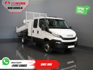 Iveco Daily Kipper 35C14D 2.3 140 pk Aut. ZF DC Dubbel Cabine 6Pers./ Kipper/ Pick Up/ Open Laadbak/ 3.5t Trekverm./ Dubbel Lucht/ Gev.Stoel/ Clima