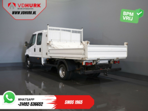 Iveco Daily Kipper 35C14D 2.3 140 pk Aut. ZF DC Dubbel Cabine 6Pers./ Kipper/ Pick Up/ Open Laadbak/ 3.5t Trekverm./ Dubbel Lucht/ Gev.Stoel/ Clima