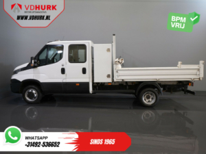 Iveco Daily Kipper 35C14D 2.3 140 pk Aut. ZF DC Dubbel Cabine 6Pers./ Kipper/ Pick Up/ Open Laadbak/ 3.5t Trekverm./ Dubbel Lucht/ Gev.Stoel/ Clima