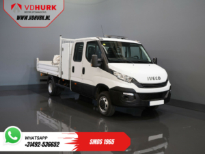 Iveco Daily Kipper 35C14D 2.3 140 pk Aut. ZF DC Dubbel Cabine 6Pers./ Kipper/ Pick Up/ Open Laadbak/ Kieper/ 3.5t Trekverm./ Dubbel Lucht/ Gev.Stoe