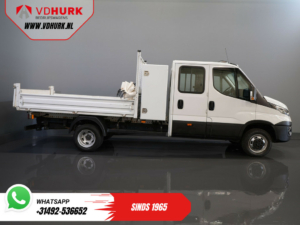Iveco Daily Kipper 35C14D 2.3 140 pk Aut. ZF DC Dubbel Cabine 6Pers./ Kipper/ Pick Up/ Open Laadbak/ Kieper/ 3.5t Trekverm./ Dubbel Lucht/ Gev.Stoe