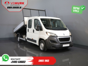 Peugeot Boxer Kipper 2.2 HDI 130 к.с. BPM БЕЗКОШТОВНО! DC Double Cab NL Автомобіль / самоскид / пікап / 7 персон / 2.5т тягач / буксирний гак / кондиціонер