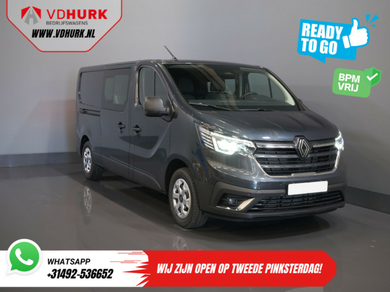 Renault Trafic Van 2.0 dCi 130 к.с. L2 BPM БЕЗКОШТОВНО! DC Double Cab LED/ 2x зсувні двері/ Navi/ Carplay/ Камера/ PDC/ Cruise