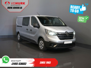 Renault Trafic Van 2.0 dCi 130 к.с. L2 BPM БЕЗКОШТОВНО! DC Double Cab LED/ 2x зсувні двері/ Navi/ Carplay/ Камера/ PDC/ Cruise