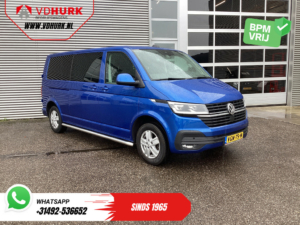 Volkswagen Transporter Van T6.1 2.0 TDI 150 к.с. DSG Авт. L2 DC Double Cab LED/ Адапт.круїз/ Шкіра/ 2.5т буксир.верм./ Сидіння/ Навігатор/ Carplay/ Камера/ PD