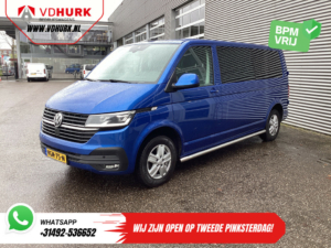 Volkswagen Transporter Van T6.1 2.0 TDI 150 ch DSG Aut. L2 DC Double Cab LED/ Adapt.Cruise/ Cuir/ 2,5t remorquageverm./ Siègesverm./ Navi/ Carplay/ Caméra/ PD