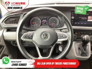 Volkswagen Transporter Van T6.1 2.0 TDI 150 ch DSG Aut. L2 DC Double Cab LED/ Adapt.Cruise/ Cuir/ 2,5t remorquageverm./ Siègesverm./ Navi/ Carplay/ Caméra/ PD