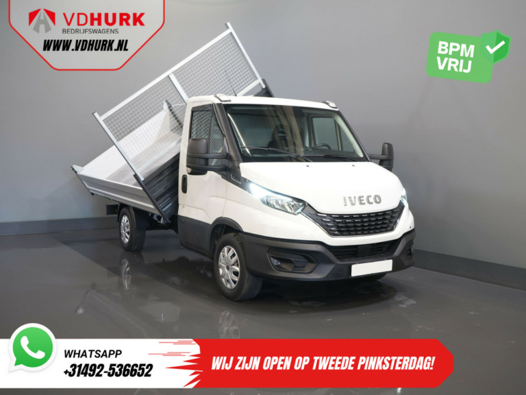 Iveco Daily Kipper 35S16V 2.3 160 hp Aut. ZF 3 Side Kipper LED/ 3.5t Towing M./ Gev.Seats/ Climate/ Cruise/ DAB/ Open Cargo Box/ Pick Up/ Tipper/ Ki