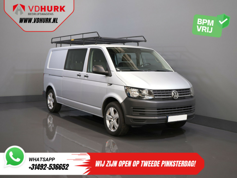 Volkswagen Transporter Furgoneta 2.0 TDI L2 DC Doble Cabina BPM ¡GRATIS! NL Car/ Baca/ Carplay/ 18
