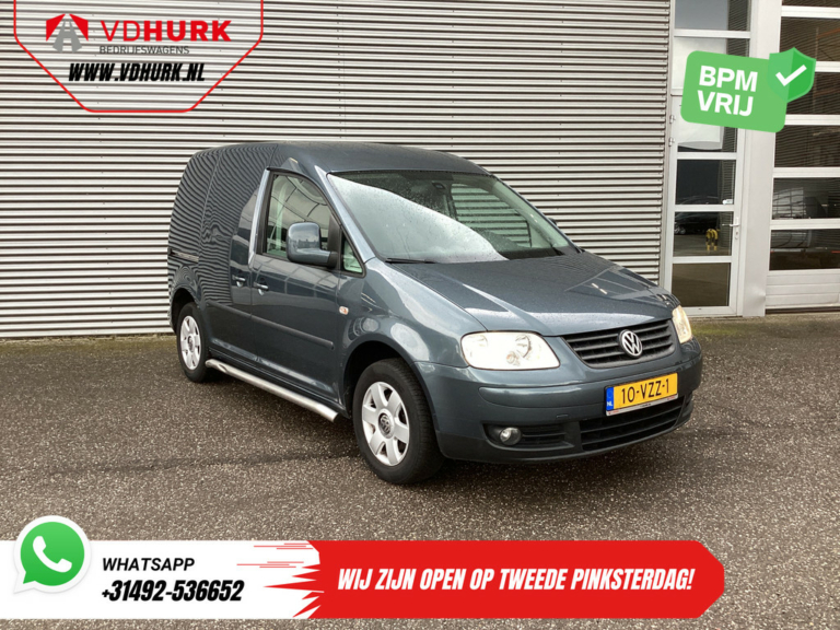 Volkswagen Caddy Van 1.9 TDI 105 ch BPM GRATUIT ! Cuir/ Sidebars/ PDC/ LMV/ Cruise/ Towbar/ Air conditioning