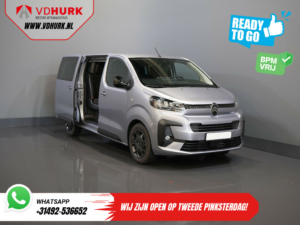 Citroën Jumpy Bestelbus 2.0 HDI 180 pk Aut. L3 DC Dubbel Cabine BPM VRIJ! 6 Pers./ 2x Schuifdeur/ Carplay/ Navi/ Camera/ Cruise/ Airco