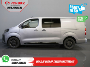 Citroën Jumpy Bestelbus 2.0 HDI 180 pk Aut. L3 DC Dubbel Cabine BPM VRIJ! 6 Pers./ 2x Schuifdeur/ Carplay/ Navi/ Camera/ Cruise/ Airco