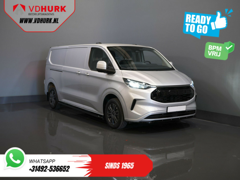 Ford Transit Custom Bestelbus 320 2.0 TDCI 136 pk L2 Limited BPM VRIJ! Garantie tot 2-2028/ Adapt.Cruise/ LED/ Raptor Grill/ Stoelverw./ Camera/ PDC/ Climate