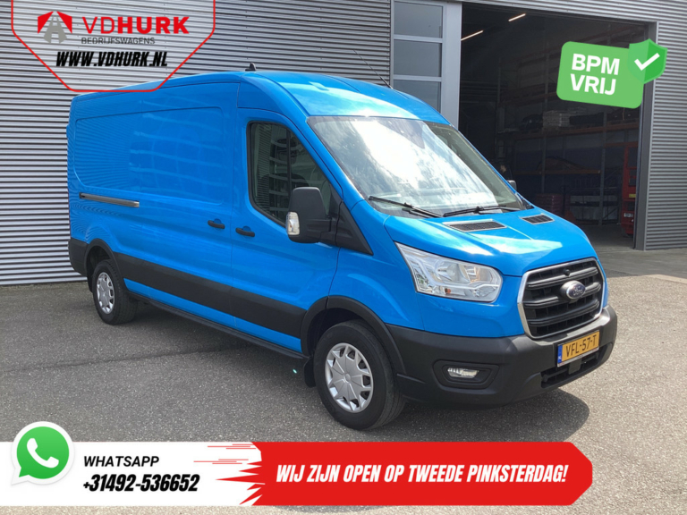 Ford Transit Vans 350 2.0 TDCI 130 CP L3H2 Trend EXPORT ONLY Carplay/ Seatverw./ 2.8T Towing Verm./ Towing Hook/ Navi/ Airco