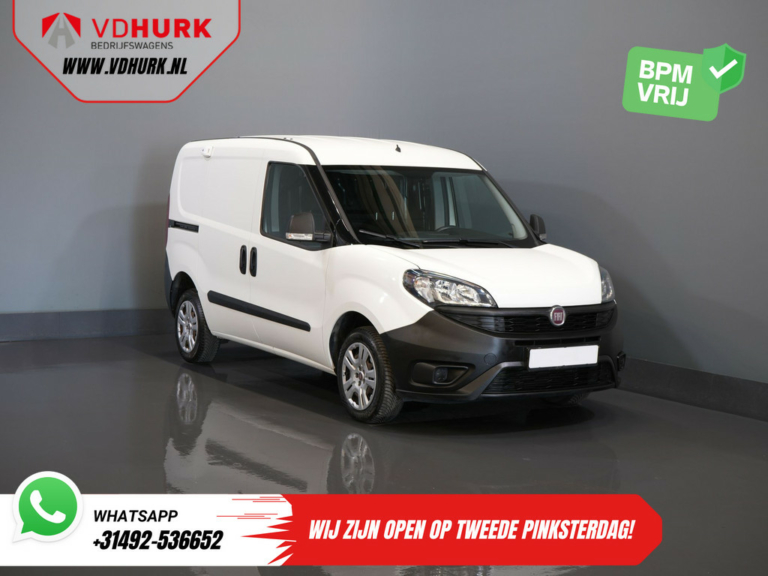 Вантажний фургон Fiat Dobló 1.3 MJ BPM БЕЗКОШТОВНО! 7x Stock NL Автомобіль / Airco / Bluetooth / Панелі