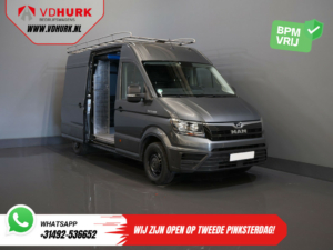 MAN TGE Bestelbus 35 2.0 180 pk DSG Aut. L3H3 BPM VRIJ! Inrichting/ Imperiaal + Ladder/ Tachograaf/ Navi/ Gev.stoel/ CarPlay/ Camera/ PDC/ Cruise/