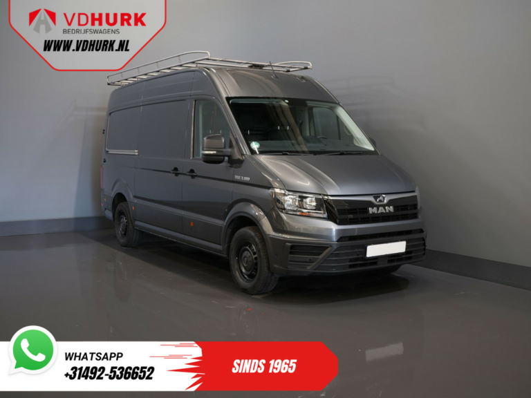 MAN TGE Van 35 2.0 180 hp DSG Aut. L3H3 BPM FREE! Innenausstattung/ Dachgepäckträger + Leiter/ Fahrtenschreiber/ Navi/ Gev.stoel/ CarPlay/ Kamera/ PDC/ Cruise/