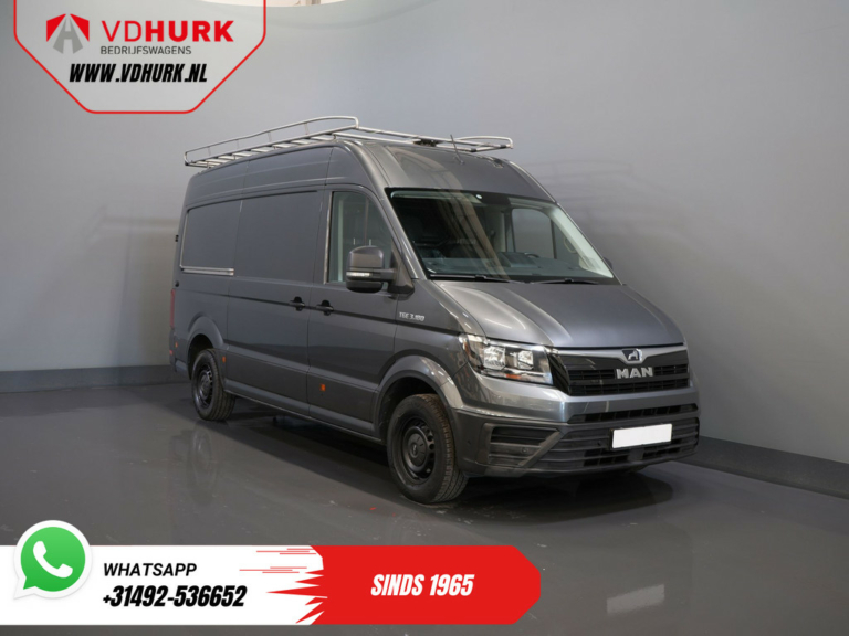 MAN TGE Van 35 2.0 180 hp DSG Aut. L3H3 BPM FREE! Dachgepäckträger+Leiter/ Carplay/ Gev.stoel/ Innenraum/ Kamera/ PDC/ Cruise/ Abschlepphaken/ Airco