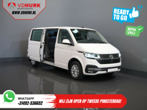 Volkswagen Transporter Furgoneta 2.0 TDI 150 CV Aut. L2 DC Doble Cabina ¡BPM GRATIS! Ready2Go 2xPuerta corredera/ Adapt Cruise/ LED/ Calefacción de pie/ Calefacción de asiento/ Carplay/ Ca