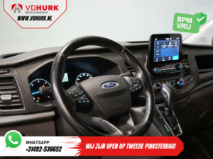 Ford Transit Custom Bestelbus 320 2.0 TDCI 130 pk Aut. L2 Trend BPM VRIJ! Dubbel Cabine DC Carplay/ Stoelverw./ PDC/ Cruise/ Trekhaak/ Airco