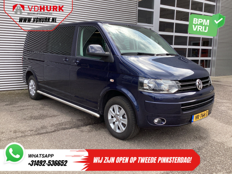 Volkswagen Transporter Van 2.0 TDI 140 hp DSG Aut. L2 DC Doppelkabine Fährt gut/ NL Auto/ Cruise/ Kamera/ PDC/ Anhängerkupplung