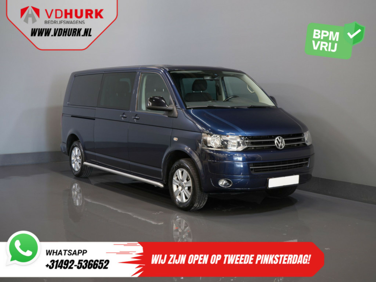 Volkswagen Transporter Furgoneta 2.0 TDI 140 CV DSG Aut. L2 DC Doble Cabina Conduce Bien/ NL Car/ Cruise/ Camera/ PDC/ Towbar
