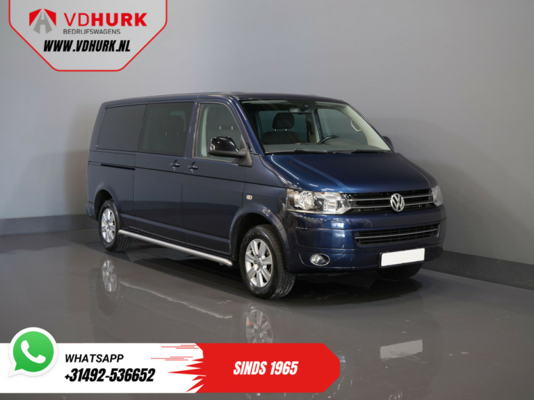 Volkswagen Transporter Bestelbus 2.0 TDI 140 pk DSG Aut. L2 DC Dubbel Cabine Rijdt Goed/ NL Auto/ Cruise/ Camera/ PDC/ Trekhaak
