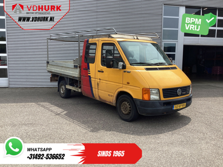 Volkswagen Lt 35 Open laadbak 2.8 TDI 130 pk L3 DC Dubbel Cabine EXPORT ONLY Open laadbak 2.8t Trekverm./ 6 persoons/ Imperiaal/ Trekhaak/ 210x194x40