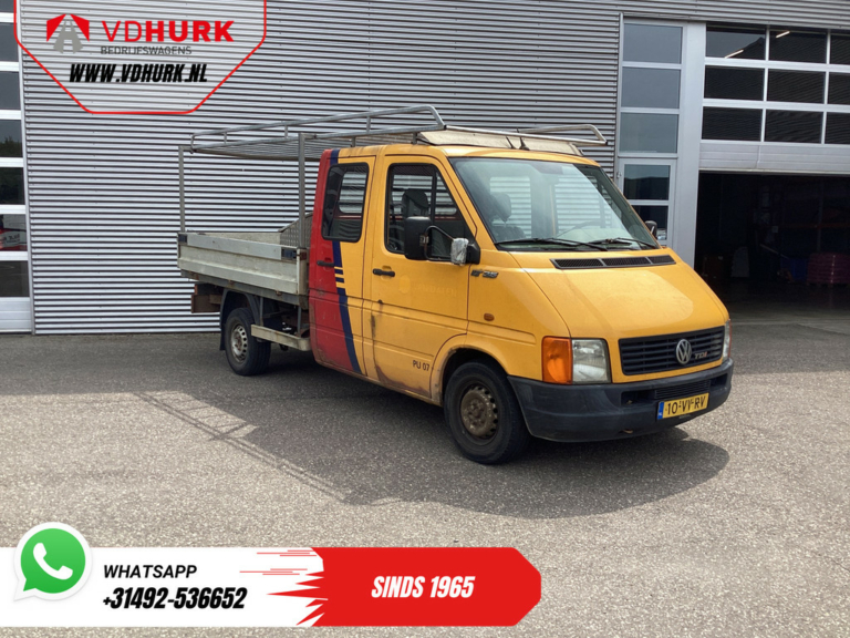Volkswagen Lt 35 Open laadbak 2.8 TDI 130 pk L3 DC Dubbel Cabine EXPORT ONLY Open laadbak 2.8t Trekverm./ 6 persoons/ Imperiaal/ Trekhaak/ 210x194x40