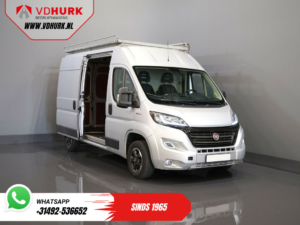 Fiat Ducato Bestelbus 2.3 MJ 120 pk L2H2 BPM VRIJ! Glasresteel/ Glastransporter/ Glaswagen/ Navi/ Climate/ Camera/ 2.5t Trekverm/ Imperiaal