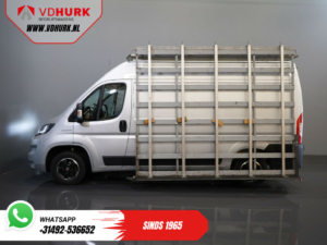 Fiat Ducato Bestelbus 2.3 MJ 120 pk L2H2 BPM VRIJ! Glasresteel/ Glastransporter/ Glaswagen/ Navi/ Climate/ Camera/ 2.5t Trekverm/ Imperiaal