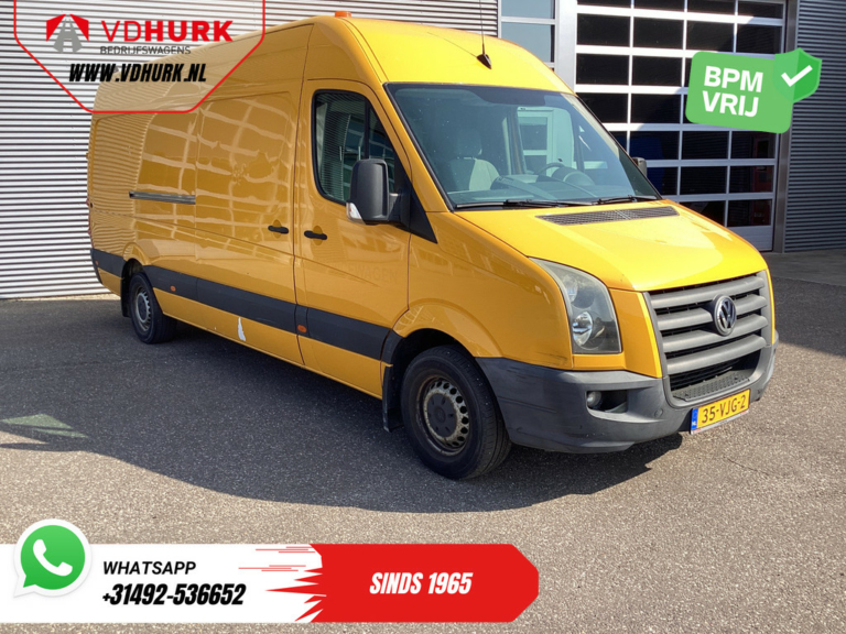 Volkswagen Crafter Bestelbus 32 2.5 TDI 136 pk L3H2 EXPORT ONLY DB Riem V.V./ 2.8t Trekgewicht/ Airco/ 270Gr.Deuren/ Trekhaak