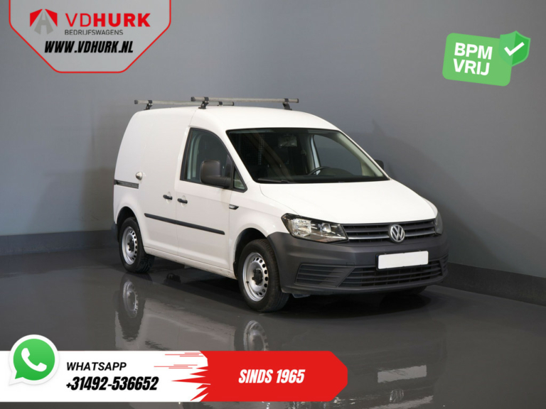 Volkswagen Caddy Bestelbus 2.0 TDI BPM VRIJ! NL Auto/ Inrichting/ Airco/ Cruise/ Camera/ Trekhaak/ Dwarsdragers