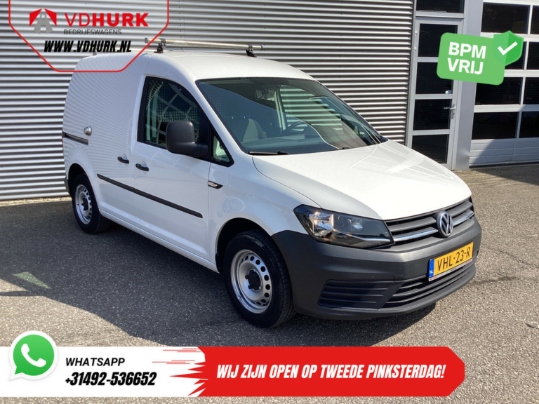 Volkswagen Caddy Bestelbus 2.0 TDI BPM VRIJ! Inrichting/ Airco/ Cruise/ Camera/ Trekhaak/ Dwarsdragers