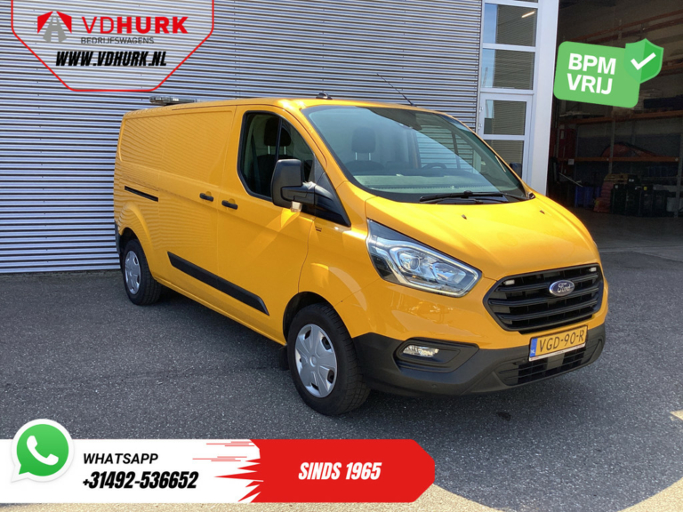 Ford Transit Custom Bestelbus 340 2.0 TDCI 130 pk L2 EXPORT ONLY Schuifdeur 2x/ 2.8t Trekverm./ Carplay/ Stoelverw./ Camera/ Trekhaak