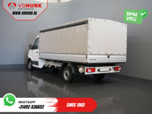 Volkswagen Crafter Open laadbak 35 2.0 TDI 180 pk DSG Aut. BPM VRIJ! 430x203 Open laadbak/ Schuifzeil/ Huif/ Climate/ Adapt. Cruise/ Camera/ Carplay