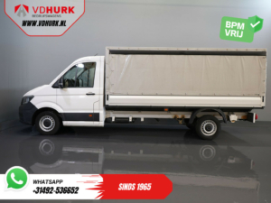 Volkswagen Crafter Open laadbak 35 2.0 TDI 180 pk DSG Aut. BPM VRIJ! 430x203 Open laadbak/ Schuifzeil/ Huif/ Climate/ Adapt. Cruise/ Camera/ Carplay