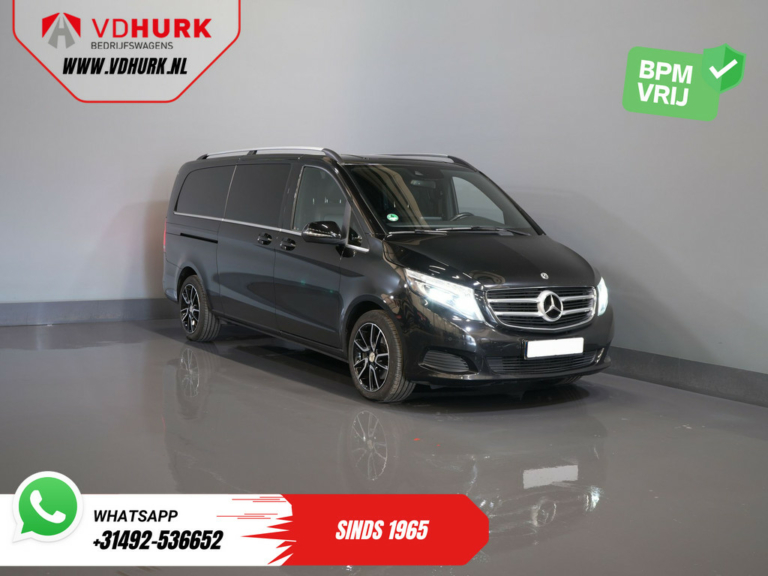 Mercedes-Benz V-Klasse Bestelbus 250d L3 Aut. DC Dubbel Cabine BPM VRIJ! Leder/ 2x Schuifdeur/ Elek.Klep/ LED/ Standkachel/ Stoelverw./ Camera/ Trekhaak/ PDC/ Cr