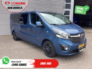Opel Vivaro Bestelbus 1.6 CDTI 140 pk L2 DC Dubbel Cabine EXPORT ONLY 2x Schuifdeur/ Leder/ Climate/ Carplay/ Camera/ Cruise/ PDC/ Trekhaak/ LMV