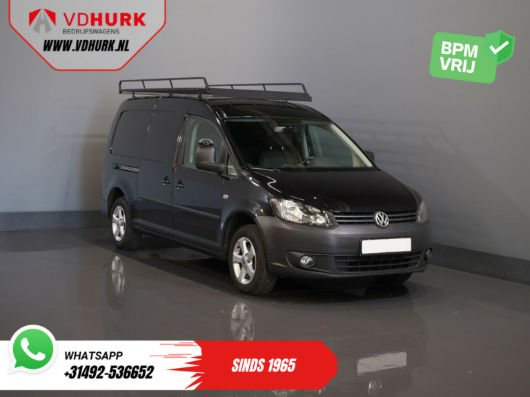 Volkswagen Caddy Bestelbus 1.6 TDI 100 pk Maxi BPM VRIJ! NL Auto/ Cruise/ Imperiaal/ Camera/ PDC/ Airco/ Trekhaak