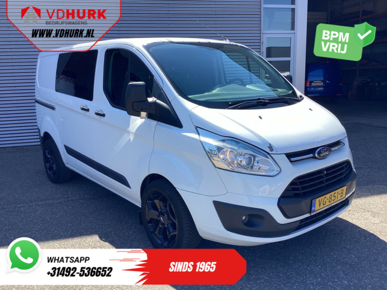 Ford Transit Custom Van 2.2 TDCI Trend Double Cab EXPORT ONLY Airco/ Cruise/ Towbar/ LM Wheels