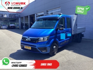 MAN TGE Відкритий кузов 50 2.0 180 к.с. DC Double Cab BPM БЕЗКОШТОВНО! Відкритий кузов/ 7 персон/ Подвійний кондиціонер/ Адапт. Круїз/ 3.5т буксирний пер./ Тахо/ М'які сидіння/ C