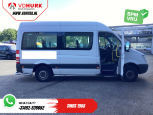 Mercedes-Benz Sprinter Пасажирський транспорт 313 2.2 CDI Авт. L2H2 €10 648 Вкл. ПДВ BPM БЕЗКОШТОВНО! ТІЛЬКИ ДЛЯ ЕКСПОРТУ Комбі/ 8 осіб/ 8P/ кондиціонер/ підйомник для інвалідних візків/ бокові стійки/ заднє сидіння
