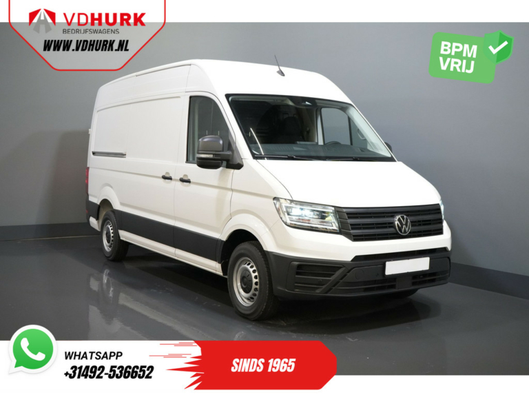 Volkswagen Crafter Bestelbus 35 2.0 TDI 140 pk DSG Aut. L3H3 BPM VRIJ/ LED/ Virtual Cockpit/ Camera/ Cruise/ Carplay/ Gev.Stoel
