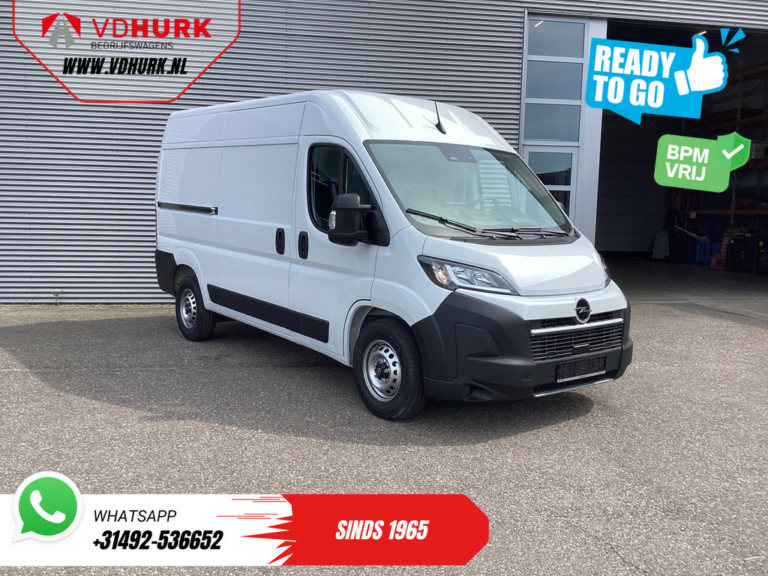 Opel Movano Bestelbus 35 2.2 CDTI 140 pk Aut. ZF L2H2 BPM VRIJ! Virtual Cockpit/ Carplay/ Climate/ 270Gr. Deuren/ Navi/ Camera/ Cruise/ PDC/ DAB